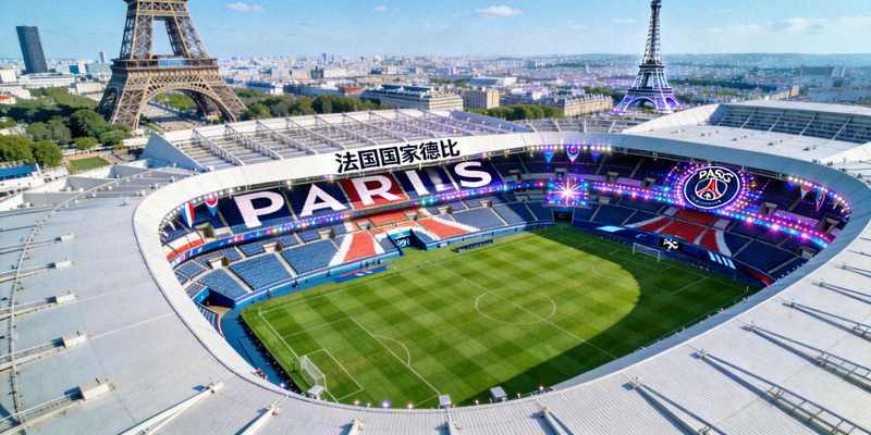 法国国家德比巴黎圣日耳曼主场王子公园球场航拍图